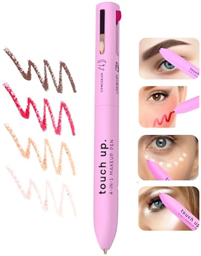 🔥Hot Sale🔥4-in-1 Makeup Pen Concealer, Eye/Brow Liner, Lip/Blush, & Brightener