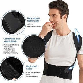 🎁Adjustable Back Posture Belt Office Home Gym Unisex-J