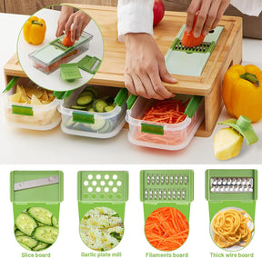 🔥Last Day Clearance🎉Bamboo Cutting Board with Containers