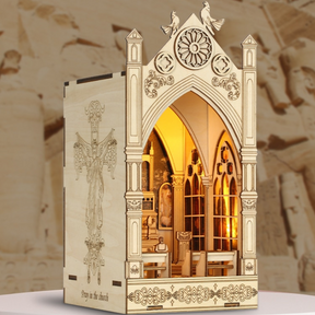 📖Prayer in Church Book Nook 3D Wooden Puzzle-J