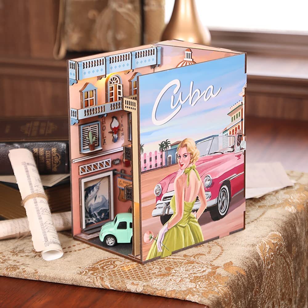 📖Havana Stroll Book Nook 3D Wooden Puzzle-J