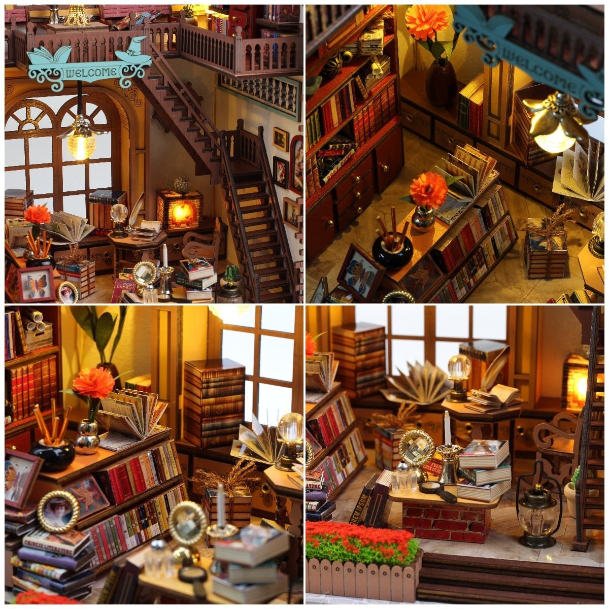 📖Grand Casa Magic Bookstore Book Nook-J