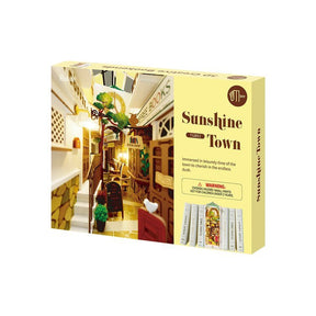 📖Sunshine Town 3D Wooden DIY Book Nook-J