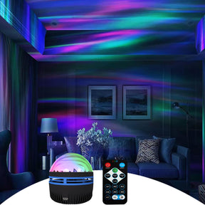 🔥2 in 1 Northern Lights and Ocean Wave Projector with 14 Light Effects for Bedroom