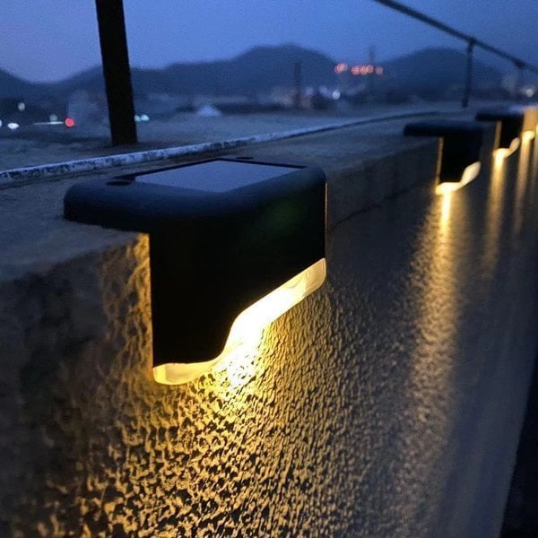 🔥BUY MORE SAVE MORE👍LED Solar Lamp Path Staircase Outdoor Waterproof Wall Light