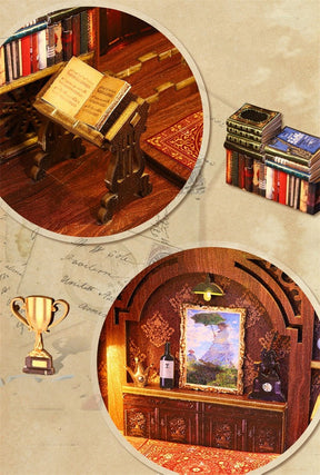 📖Vintage Eternal Library DIY Book Nook Kit-J