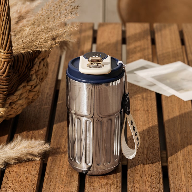 🎄Coffee Thermos With Temperature Display😊 (BUY 2 FREE SHIPPING)-J