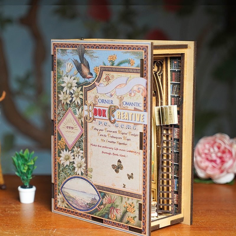 📖Elves Library Book Nook 3D Wooden Puzzle-J