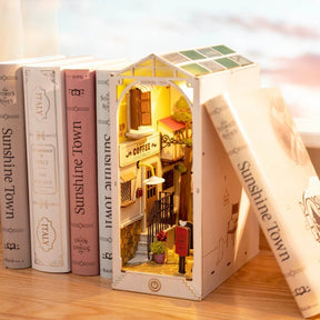 📖Sunshine Town 3D Wooden DIY Book Nook-J