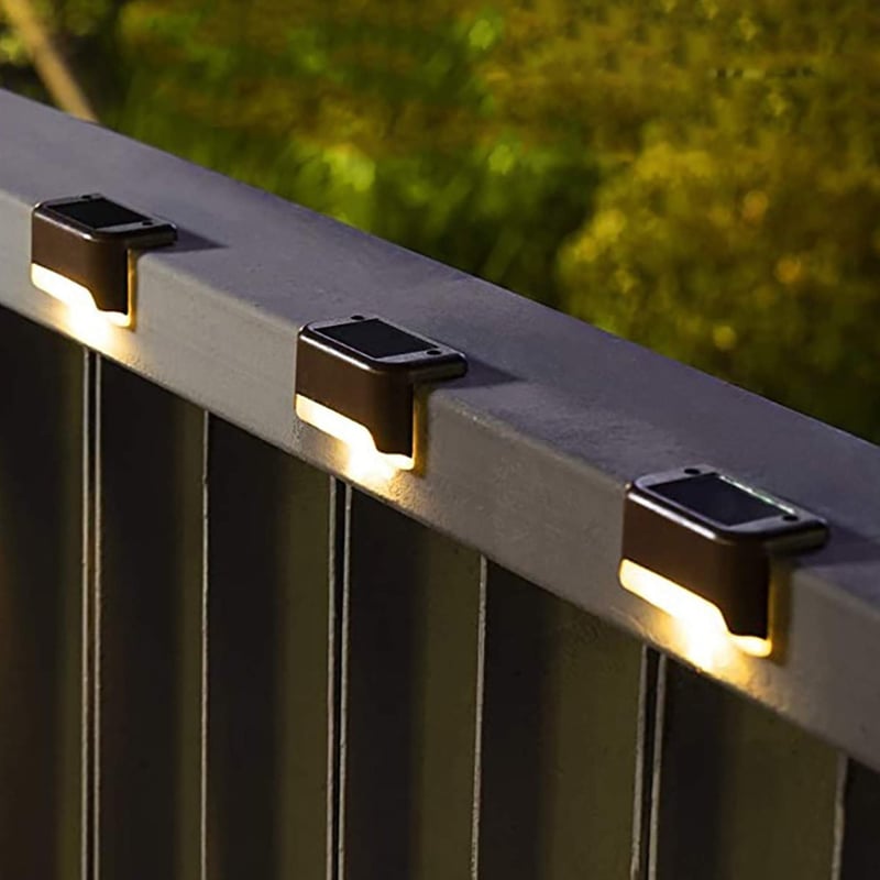 🔥BUY MORE SAVE MORE👍LED Solar Lamp Path Staircase Outdoor Waterproof Wall Light