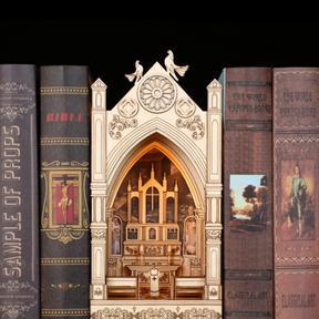 📖Prayer in Church Book Nook 3D Wooden Puzzle-J