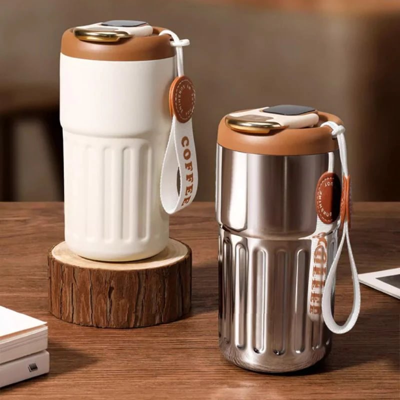 🎄Coffee Thermos With Temperature Display😊 (BUY 2 FREE SHIPPING)-J