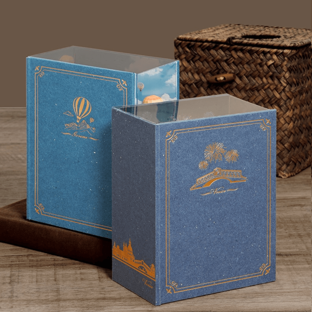 📖Hot Air Balloon & Journal of Venice Book Nook 3D Wooden Puzzle-J