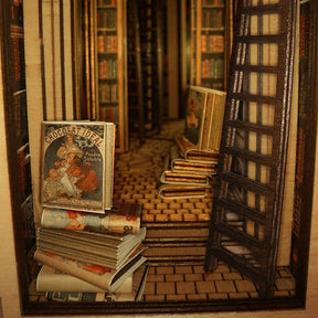 📖Elves Library Book Nook 3D Wooden Puzzle-J