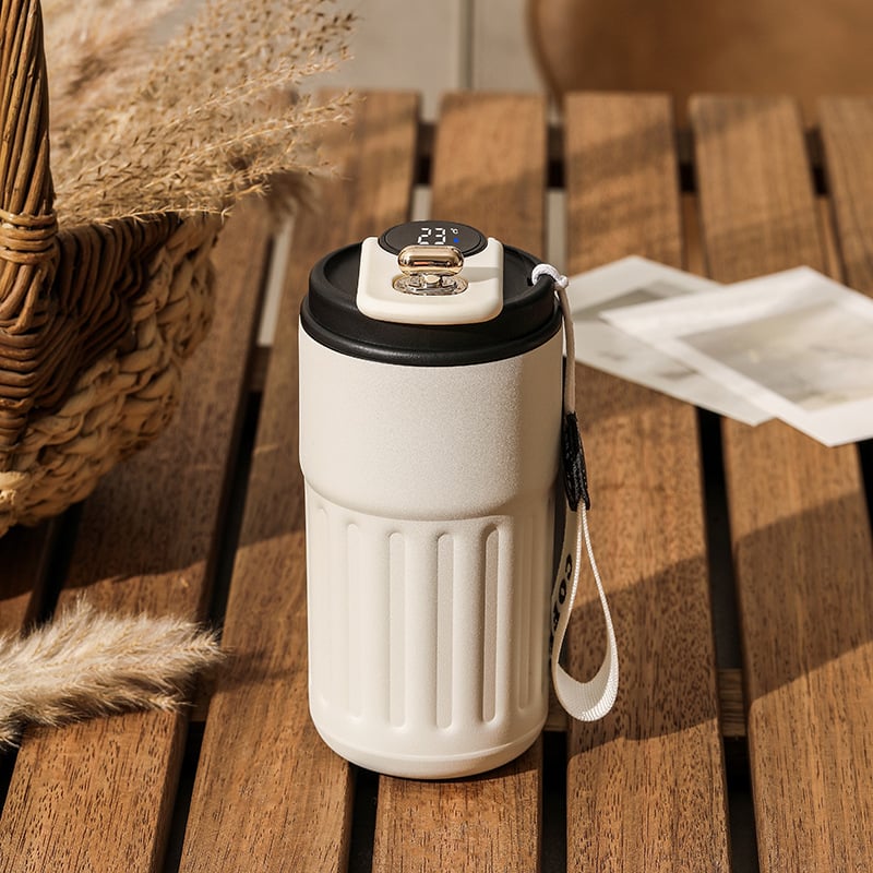 🎄Coffee Thermos With Temperature Display😊 (BUY 2 FREE SHIPPING)-J