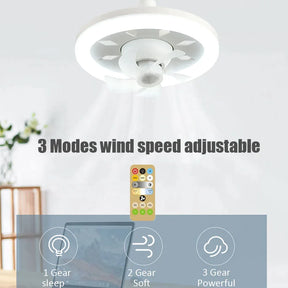 💥Last Day Sale 51% OFF💥 2in1 Remote Control 360 Radiant Rotating RC Ceiling Fan Lamp