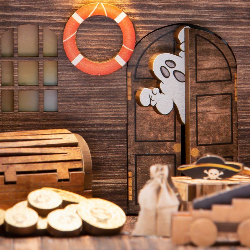 📖Sea Hunters DIY Book Nook 3D Wooden Puzzle-J