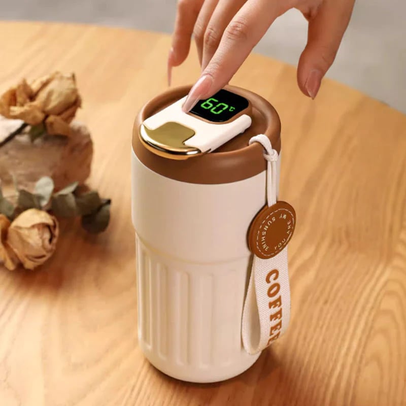 🎄Coffee Thermos With Temperature Display😊 (BUY 2 FREE SHIPPING)-J