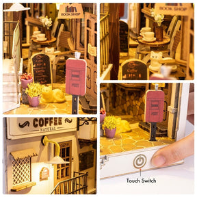 📖Sunshine Town 3D Wooden DIY Book Nook-J