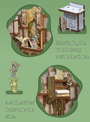 📖Elven Paradise DIY Book Nook Kit-J