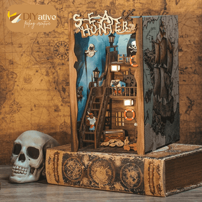 📖Sea Hunters DIY Book Nook 3D Wooden Puzzle-J