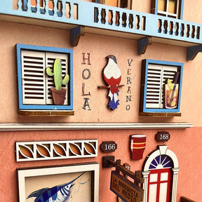 📖Havana Stroll Book Nook 3D Wooden Puzzle-J