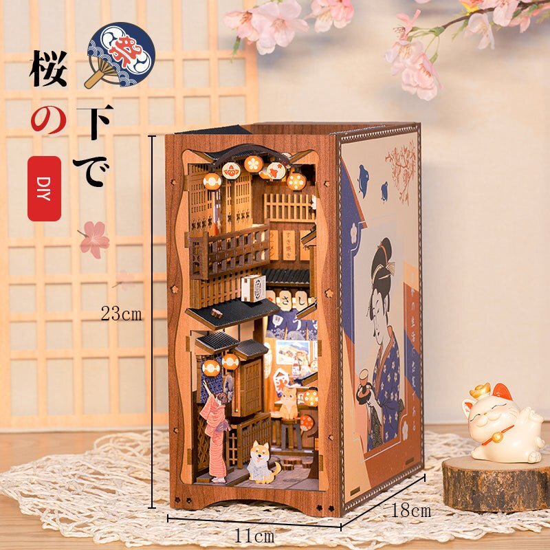 📖Japanese Izakaya Alley DIY Book Nook Wooden Puzzle-J