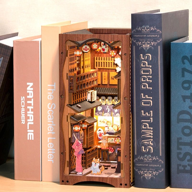 📖Japanese Izakaya Alley DIY Book Nook Wooden Puzzle-J