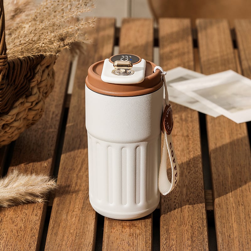 🎄Coffee Thermos With Temperature Display😊 (BUY 2 FREE SHIPPING)-J