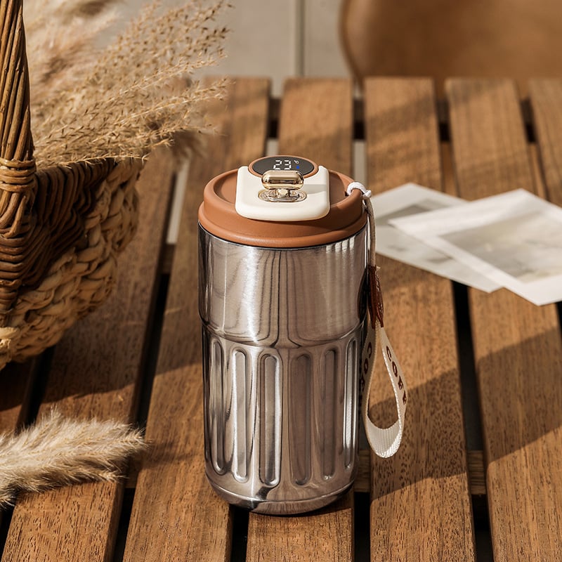 🎄Coffee Thermos With Temperature Display😊 (BUY 2 FREE SHIPPING)-J