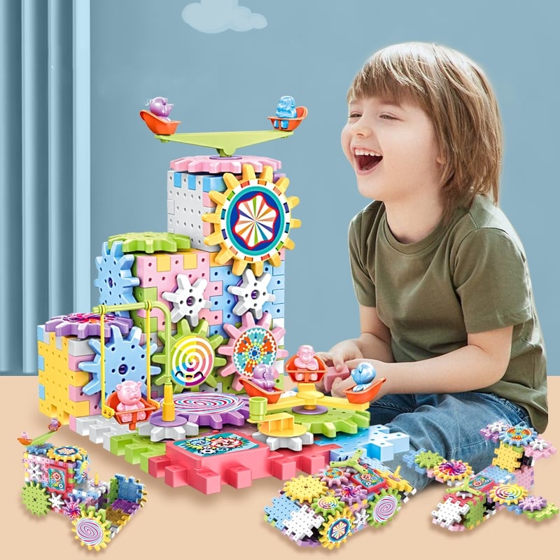 🔥Letzter Tag 50 % Rabatt – ⚙️Kids Variety Electric Building Blocks Paradise – 🎁Bestes Geschenk zu Weihnachten🎅🏻