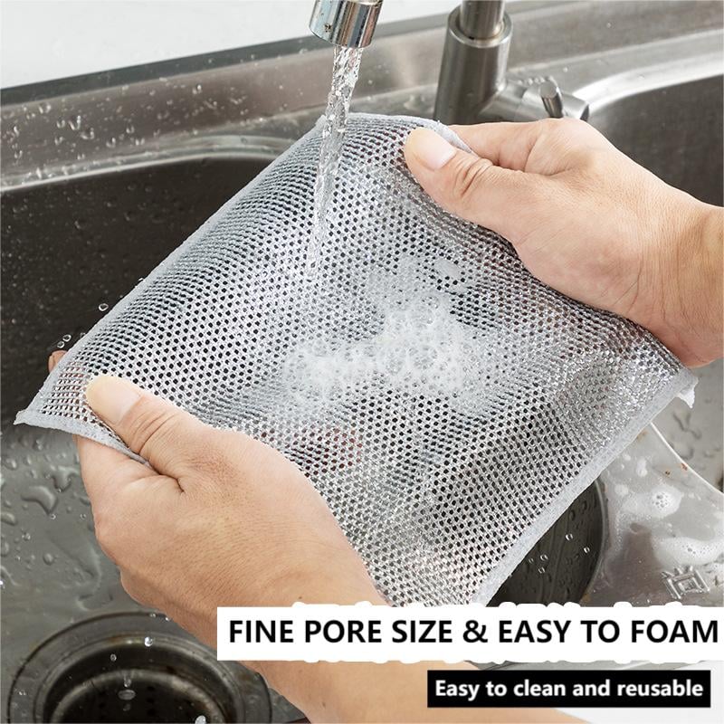 🔥Hot Sale🔥Multipurpose Wire Dishwashing Rags for Wet and Dry