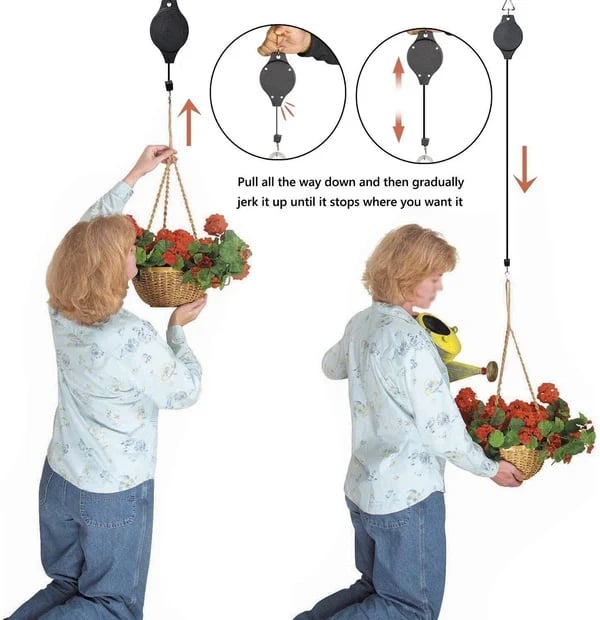 🔥Christmas Pre 49% 0FF🌳Plant Pulley Set For Garden Baskets Pots. Birds Feeder